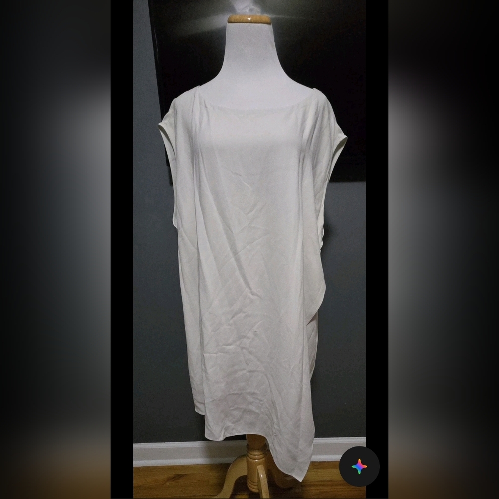 NEW Eileen Fisher 100% Silk Georgette Crepe Tunic Top Sz 2X
